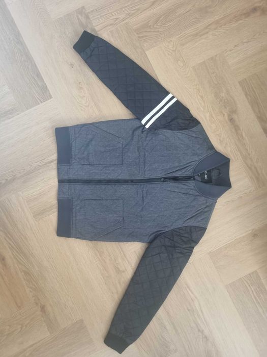 Męska kurtka na wiosnę bomberka szara M SoGo przejściowa kurtka