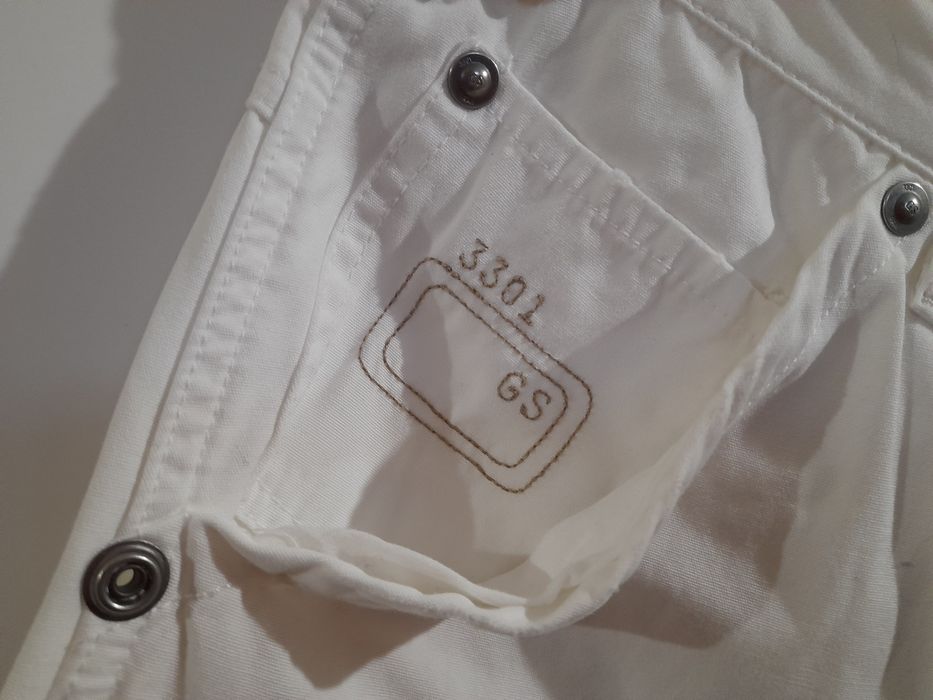 Чоловічі штани карго G-Star Raw se5204 білі 100% бавовна