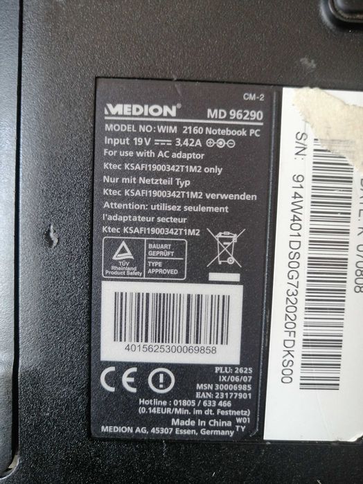 laptop Medion MD96290