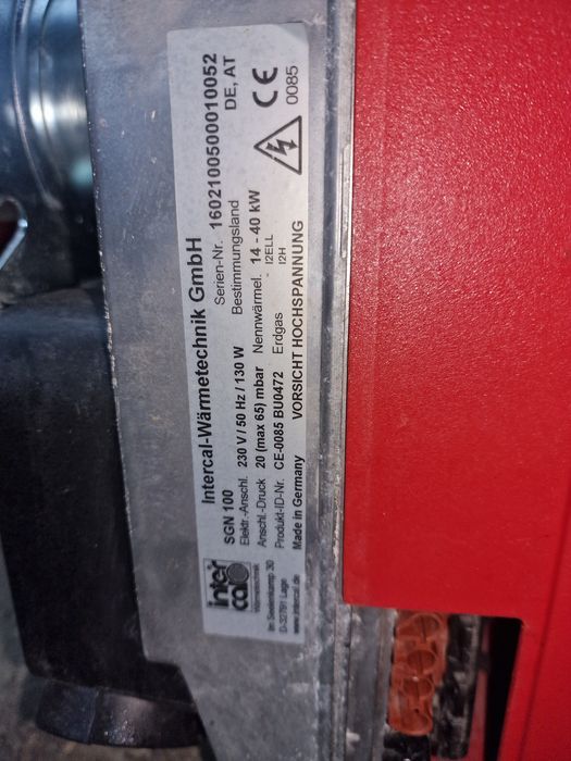 Palnik gazowy intercal sgn100 40kw