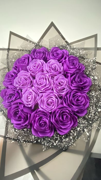 Buque de rosas eternas