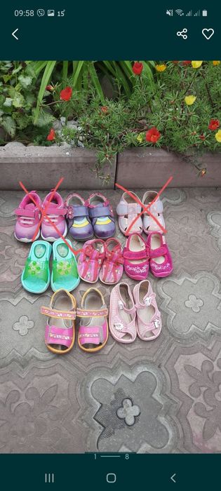 Босоножки,кросовки,шлепки на годик-1,5,для девочки
