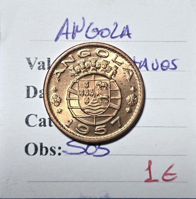 50 centavos 1957 Angola