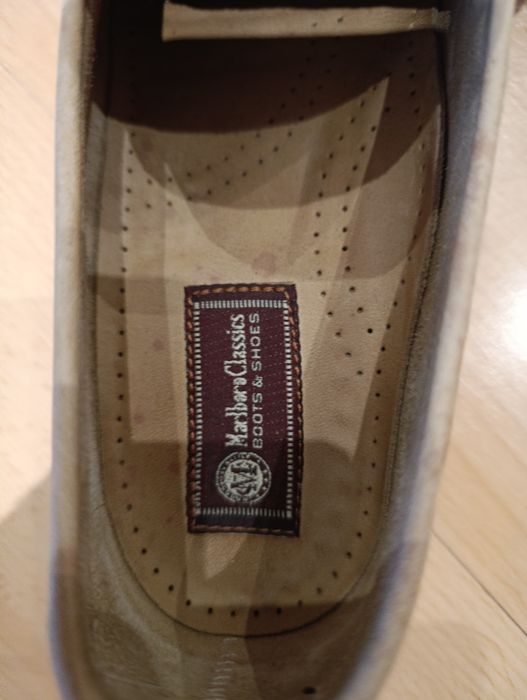 Mocassim em camurça bege  Marlboro Classics