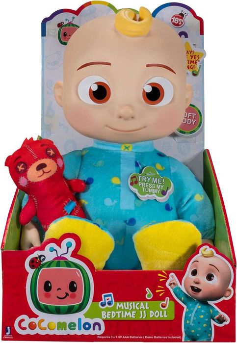 Музична м'яка лялька Джей Джей Кокомелон Cocomelon Musical Bedtime JJ