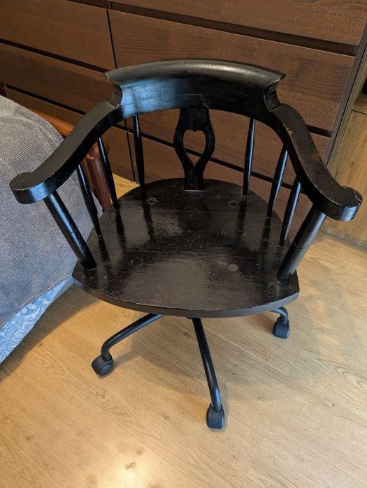 Cadeira de Escritório Estilo Capitão c/ Coração - Vintage Ind Anos 50