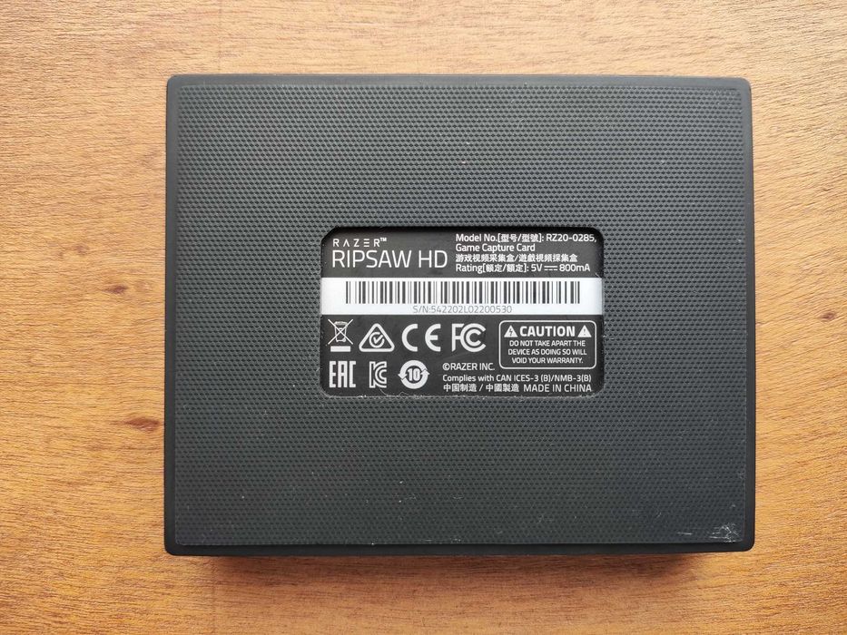 Placa de Captura de Vídeo Razer Ripsaw HD