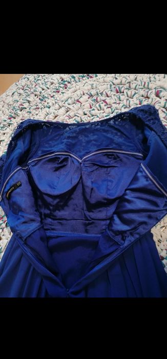 Vestido azul de festa