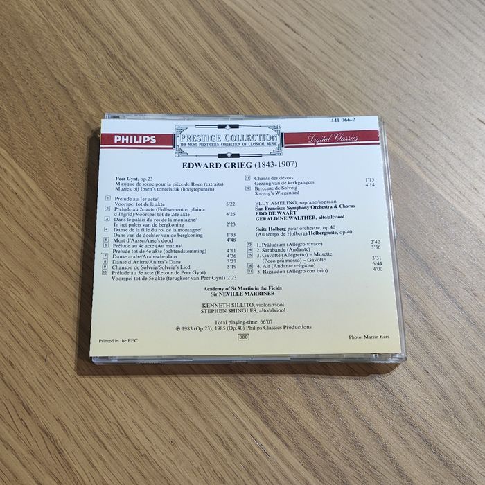 Prestige Collection Grieg Peer Gynt Highlights e Holberg Suite