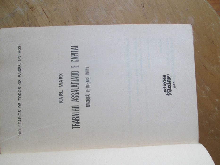 Trabalho Assalariado e Capital, de Karl Marx (int. Friedrich Engels)