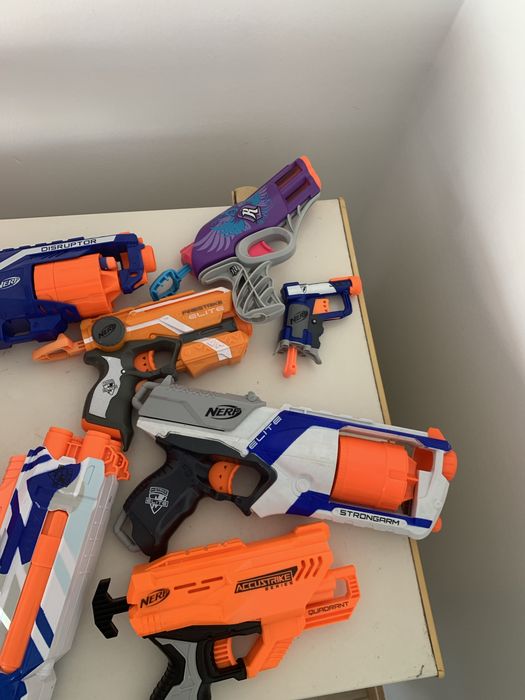 Nerf + balas + colete