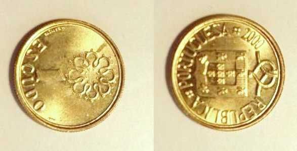 Moedas Portuguesas - 1$ escudo (1986 a 1999)