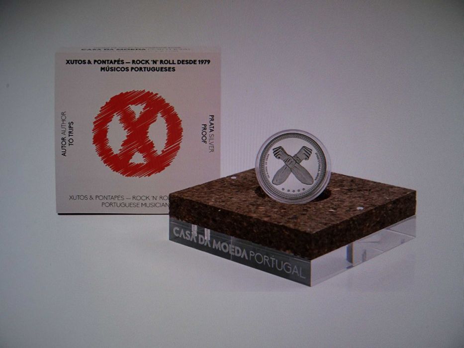 Moeda Comemorativa Xutos & Pontapés Prata Proof