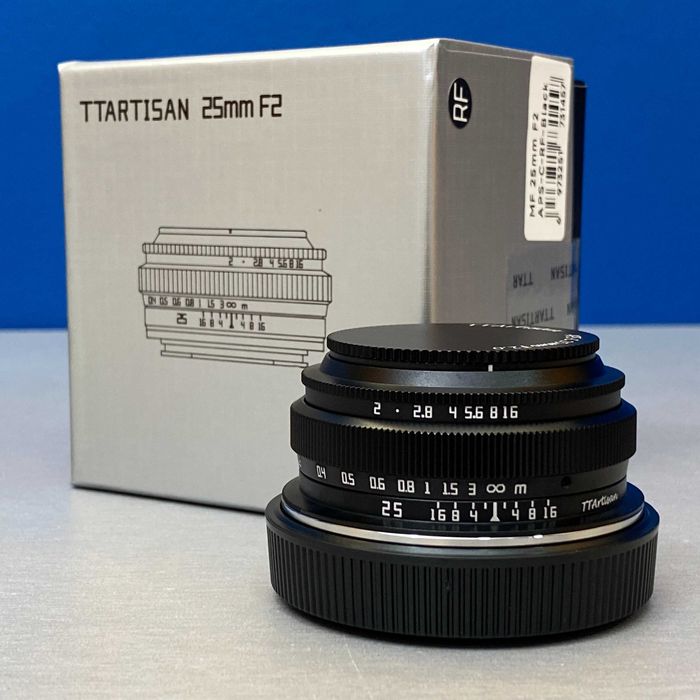 TTArtisan 25mm f/2 | Canon RF-S | NOVA | 3 ANOS DE GARANTIA