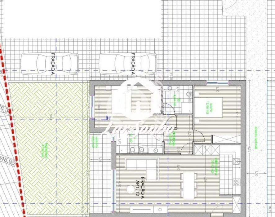 Apartamento T2 novo com jardim
