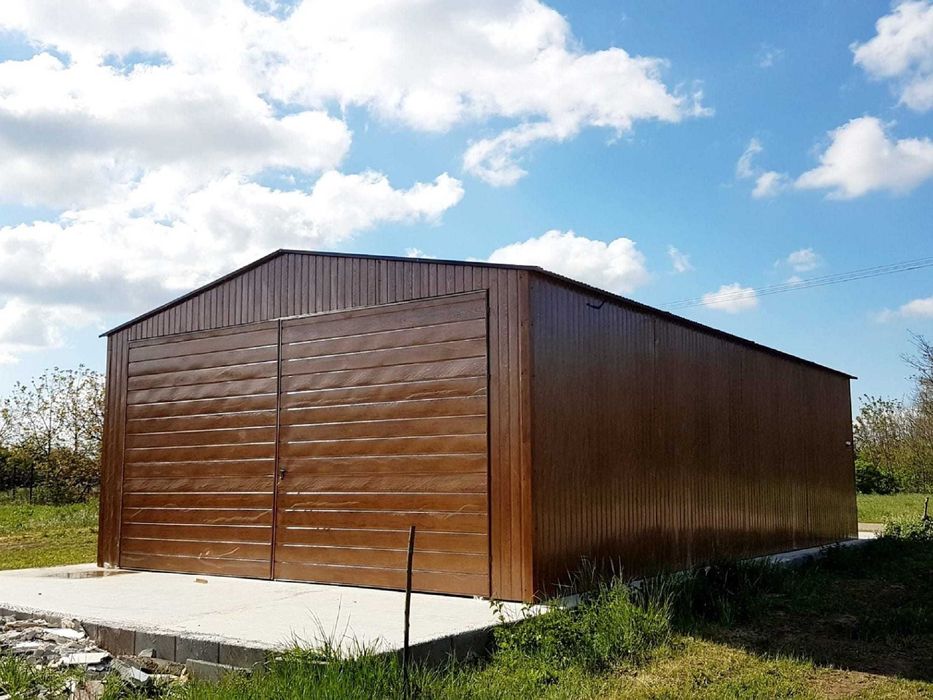Blaszana montowana hala 7x12m – Złoty dąb