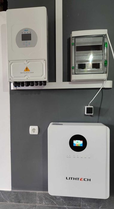 Сонячний гібридний комплект Deye 6 КВт +АКБ 5 Квт LiFepo4 Lithtech BMS