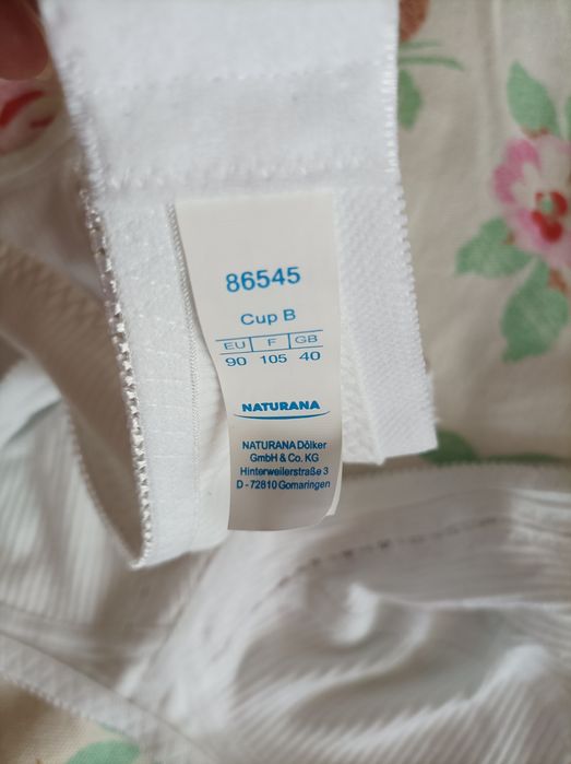 90B bawełniany bez fiszbin biustonosz