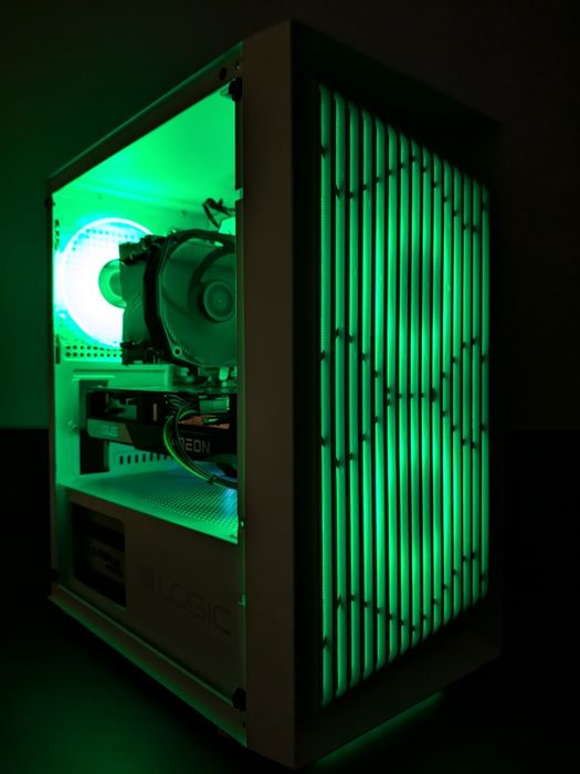 Komputer do gier | RX 6600 8GB | 12 Rdzeni | 16GB RAM | SSD | LEDy