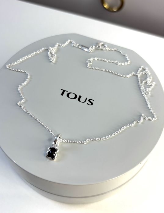 TOUS naszyjnik Icon Color 0,6cm onyks srebro 925