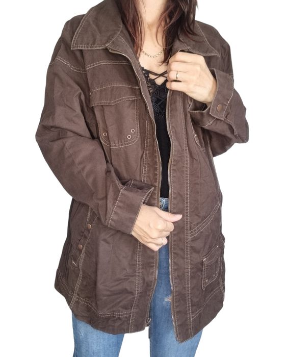 Brązowa kurtka Ulla popken Rozmiar 50/52   #ullapopken