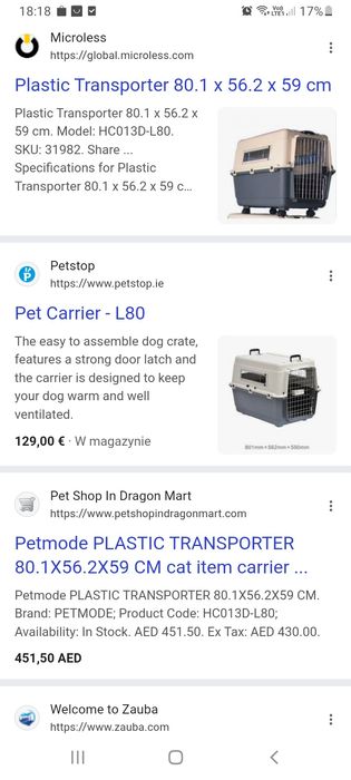 Transporter dla Psa Anione L80