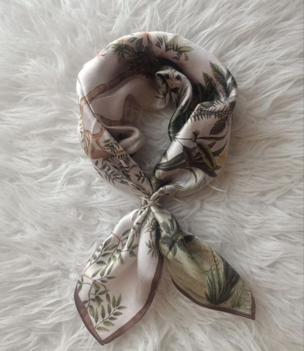 Jedwabna apaszka 100% jedwab silk gawroszka