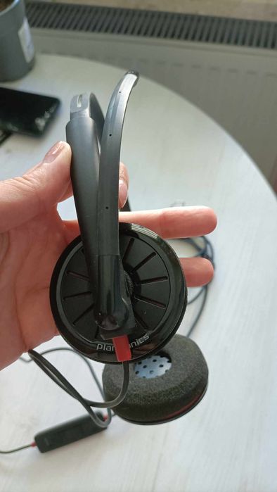 Słuchawki plantronics, jack jak i USB.