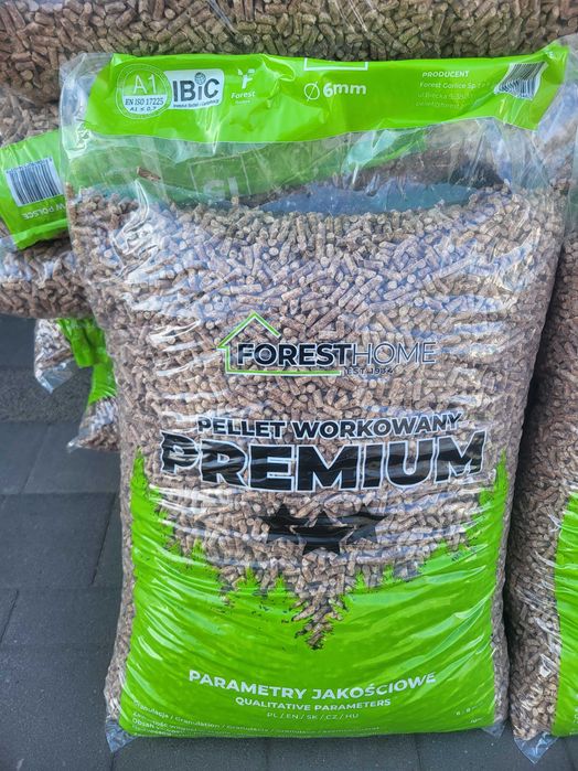 Pellet PREMIUM Bukowy Polski certyfikat IBIC  100% Polski dostawa HDS