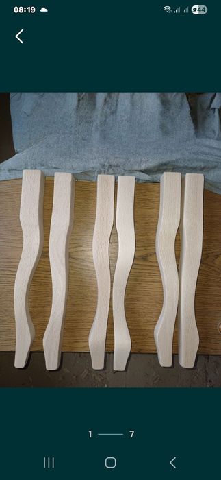 Ножки мебельные кабриоль из дерева