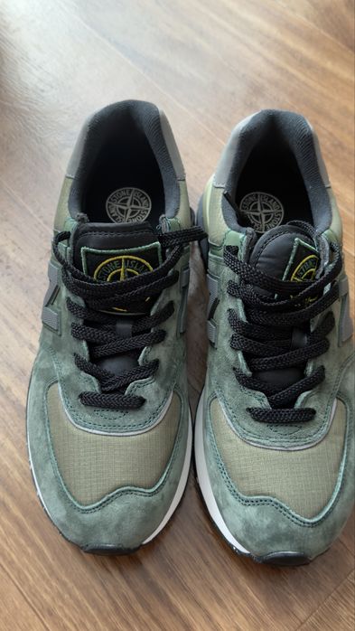 Чоловічі кросівки Stone Island x New Balance 574 Legacy Dark Green