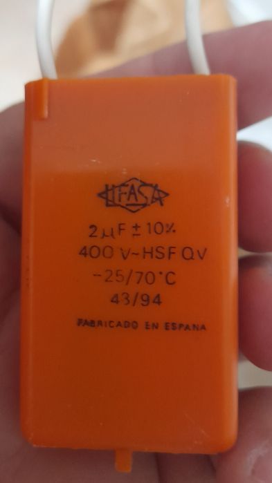 Condensadores 2.5uf e termostato