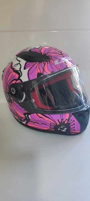 Capacete integral LS2 FF353 Rapid II Papoilas Rosa