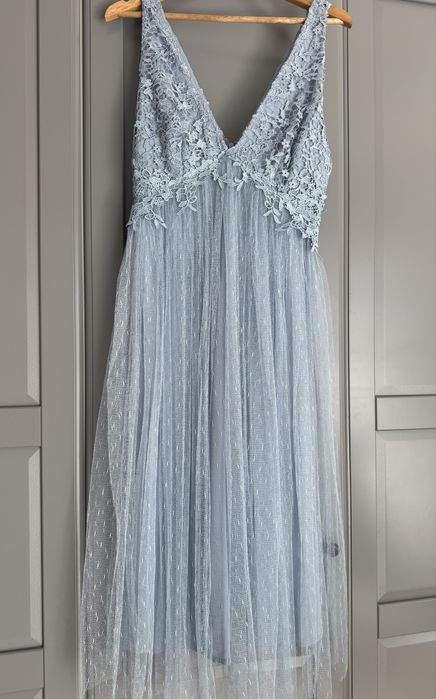 Sukienka midi asos wesele studniówka XL 42