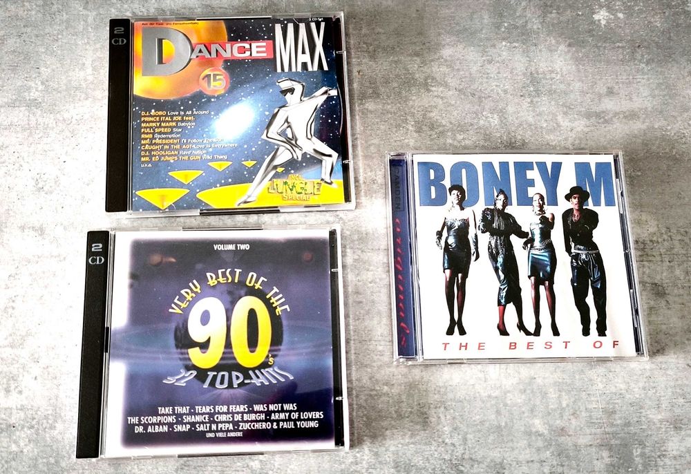 Płyta CD  zestaw Dance Max,  90 32 top mix , Boney M - the best of