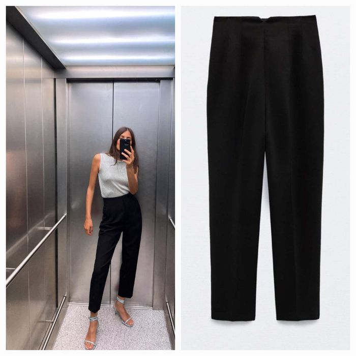 Spodnie z wysokim stanem zara