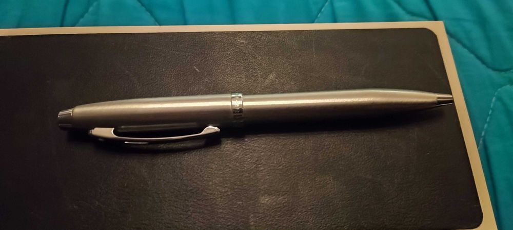 Caneta Sheaffer 100 Brushed Chrome & Cross Aventura Vermelha c/ Caixa