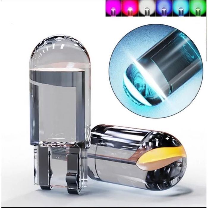 Led T10 w5w 12v - 24v sem canbus várias cores