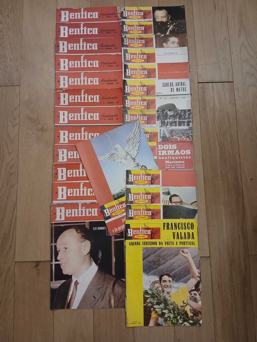 Coleção de 26 revistas Benfica ilustrado n'82 até n'108 ,64 a 1966