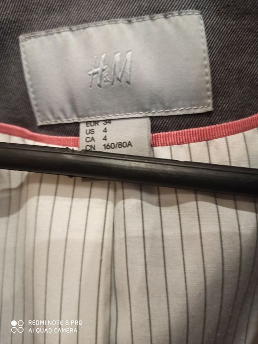 Szara marynarka h&m r. 36