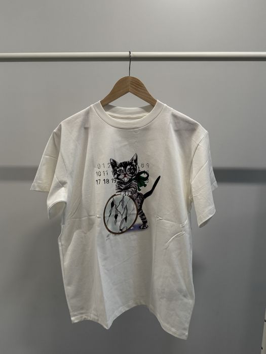 Футболка MM6 Cat Print
