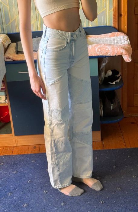 Bershka голубі джинси