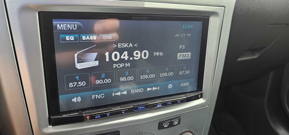 Radio 2 DiN dotyk Kenwood DMX100BT stan idealny Bluetooth USB