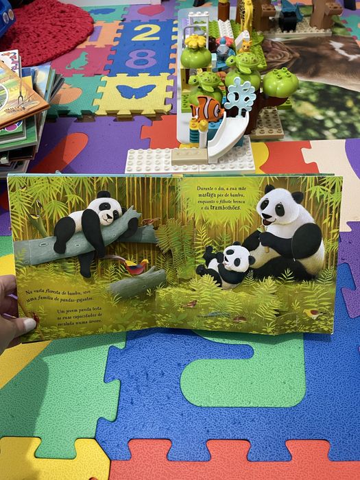 Livro pop-up animais da selva