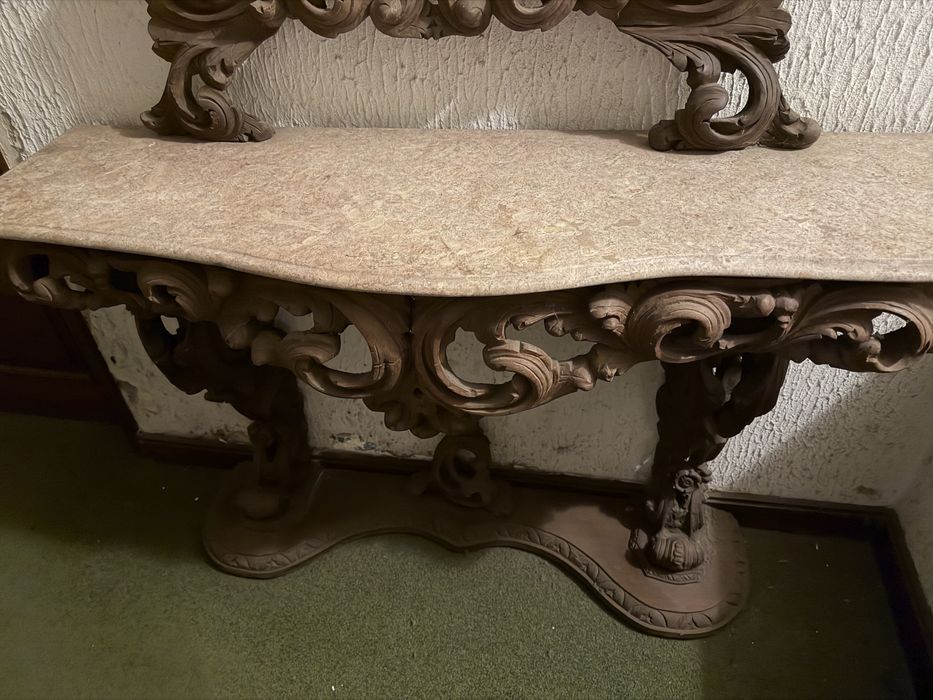 conjunto de consola com espelho