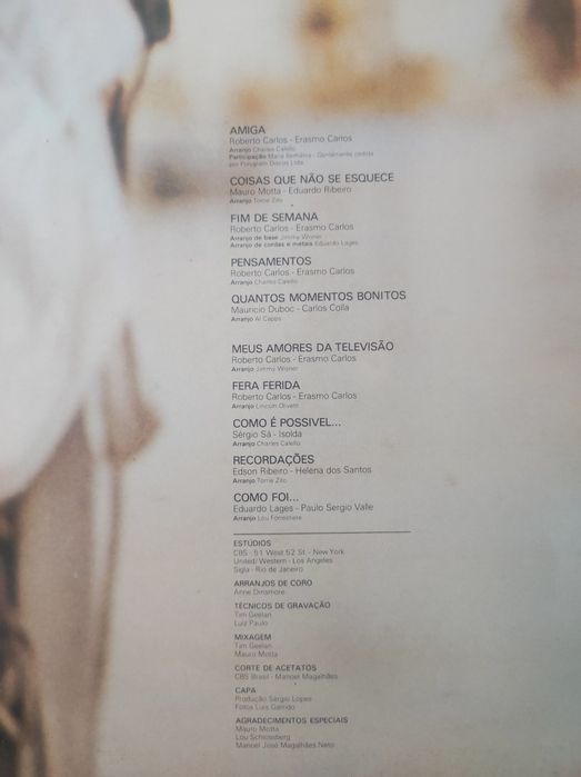 Disco vinil Roberto Carlos - 1982 - grandes êxitos de um grande artist