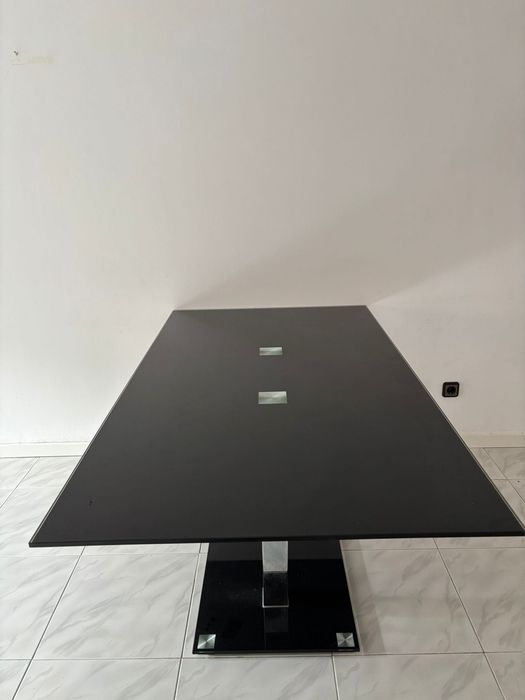 mesa de vidro preta (em bom estado)