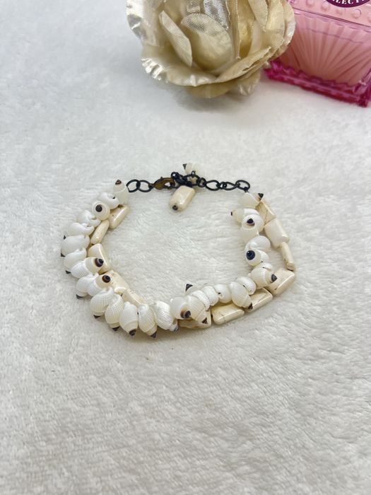 Bransoletka Gloria Maris ceramika muszle boho etno summer muszelki 39