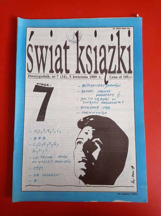 Świat książki, dwutygodnik, nr 7/1989, 5 kwietnia 1989