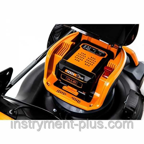 Газонокосарка акумуляторна GTM LM56/480SP-V KIT самохідна 56В+АКБ і ЗП